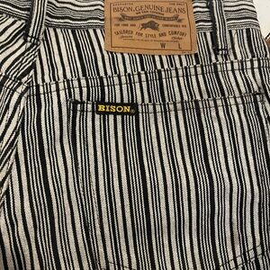 Bison Striped Jeans from Japan